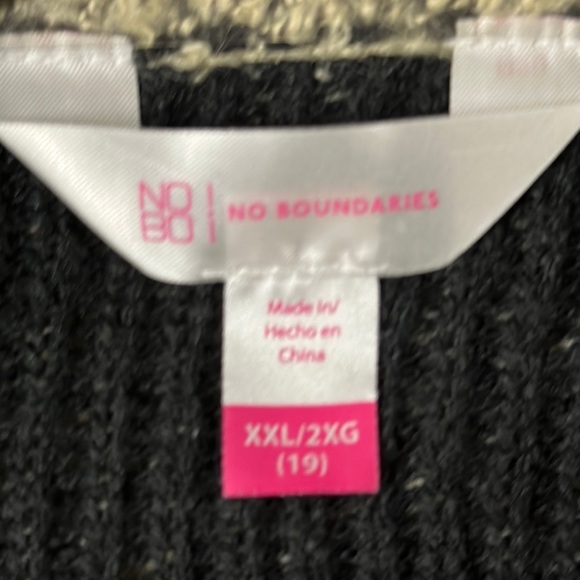 No Boundaries  Open Front  retro /boho Cardigan Sweater, XXL, 2XG 19, extra long - Picture 2 of 7